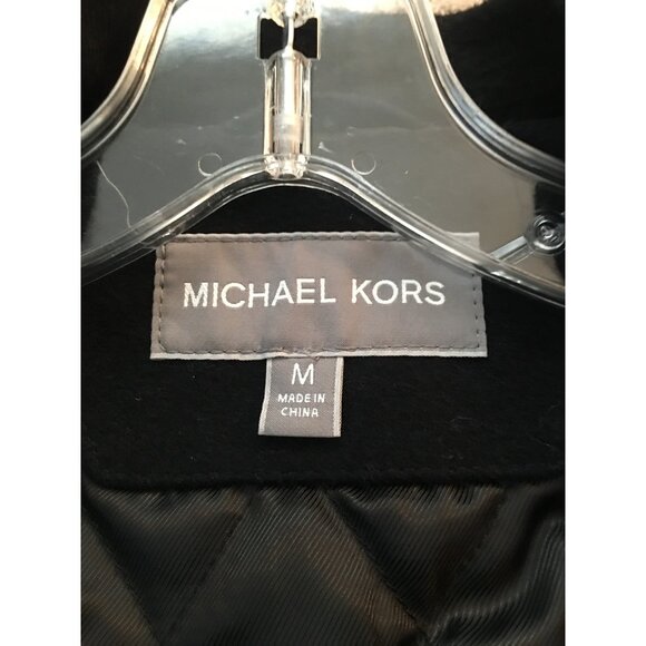 Michael Kors Mens Wool-Blend Bomber Jacket With Quilted Lining & Zip Closure - Picture 2 of 5